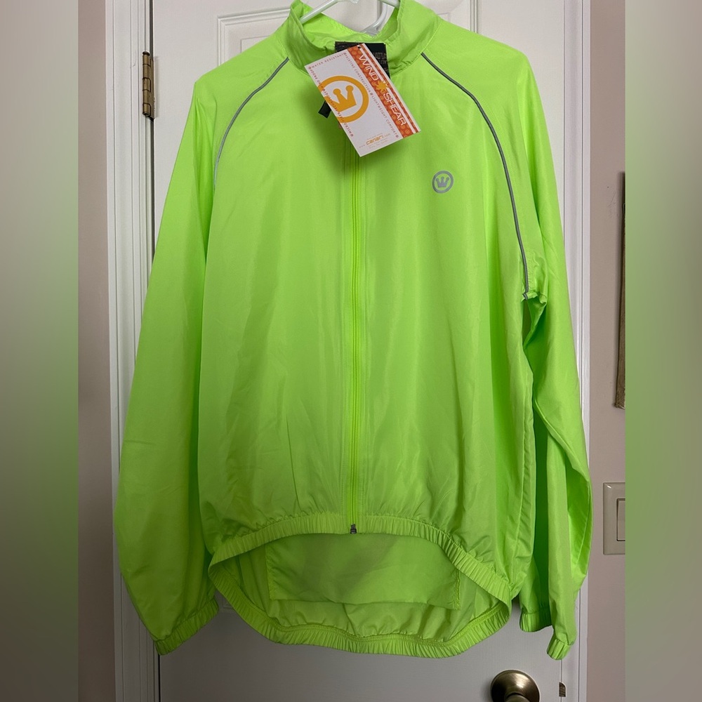 2 sizes Canari Vibrant Lime cycling jacket